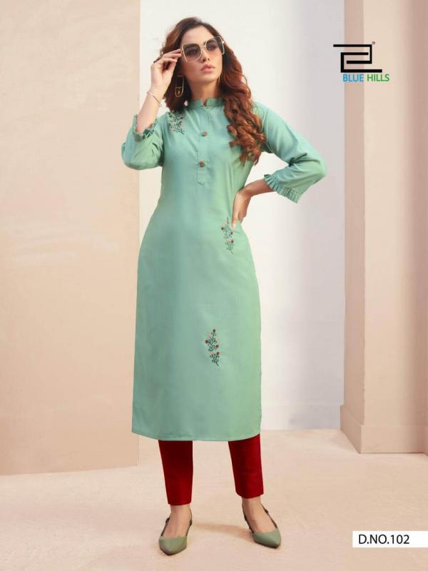 Blue Hills Mahek 1 Designer Kurti Catalogue